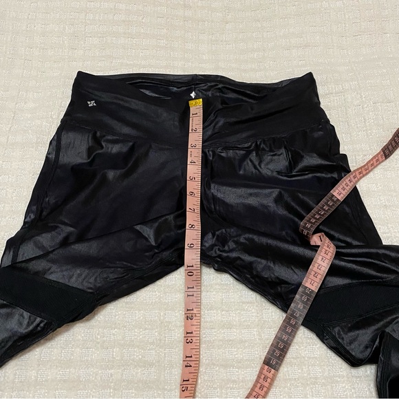 NUX black shiny leggings with lace detailing - Picture 9 of 9